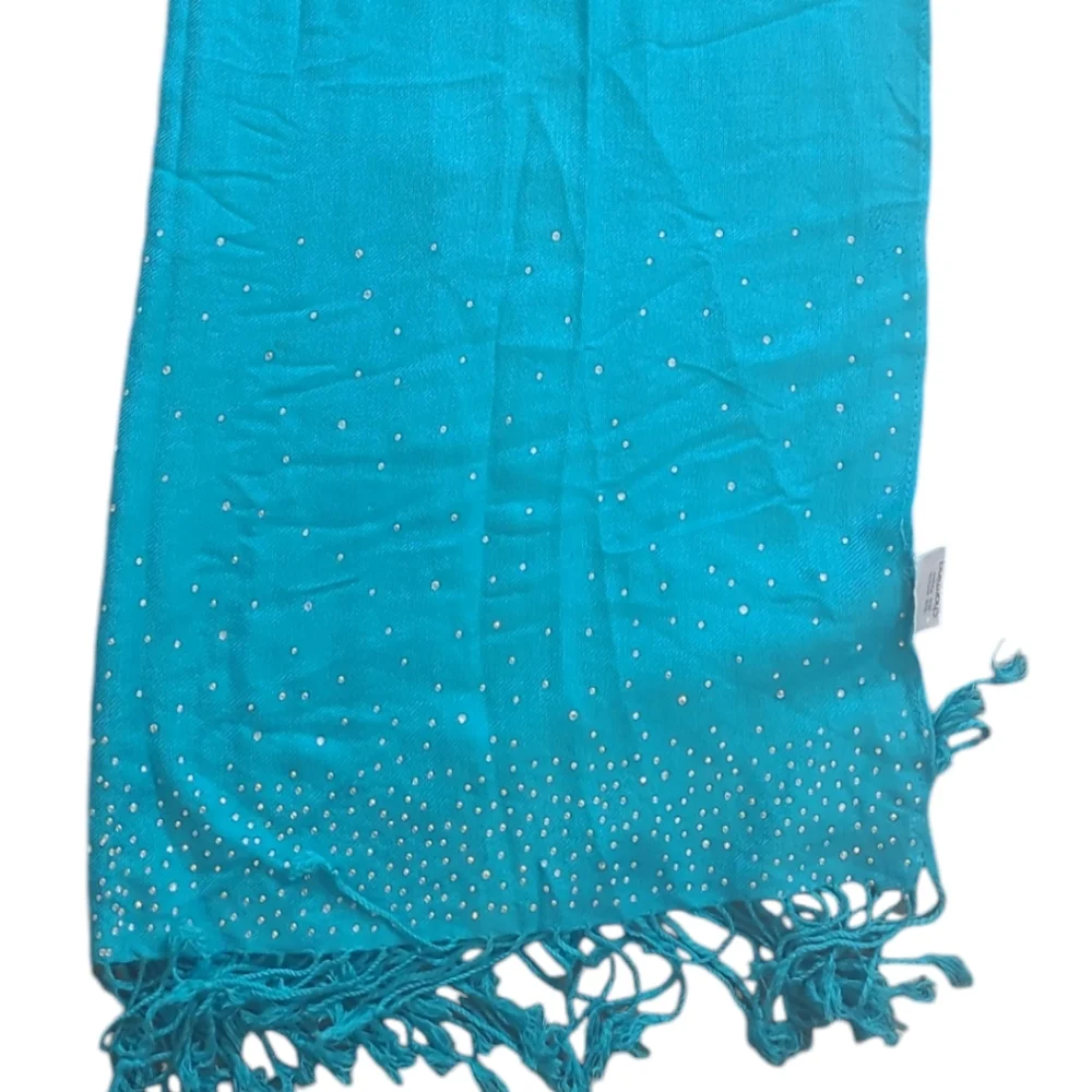 Charming Charlie Rhinestone Trim blanket wrap Scarf